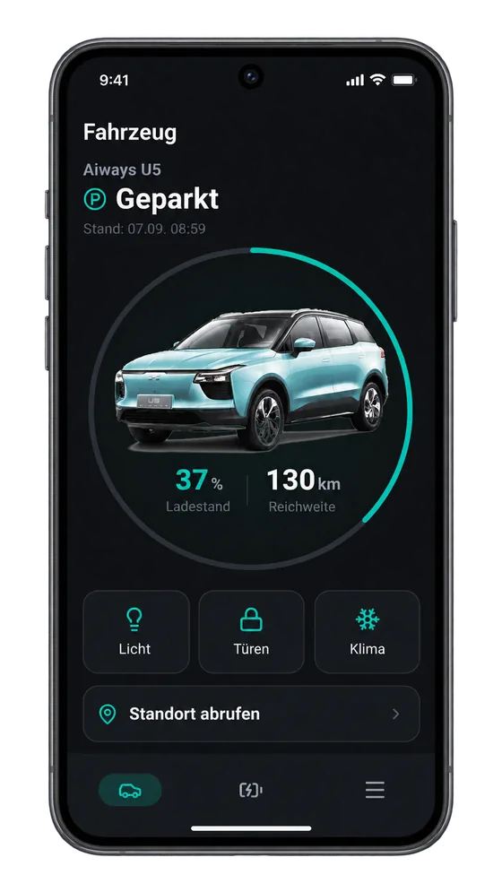 App: Fahrzeugübersicht